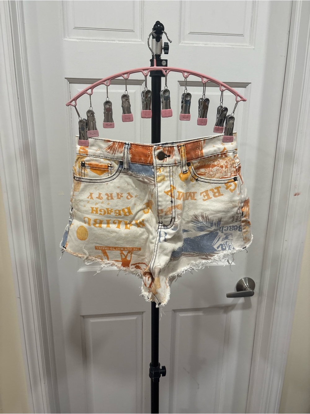 BDG Urban Outfitters Printed Denim Shorts